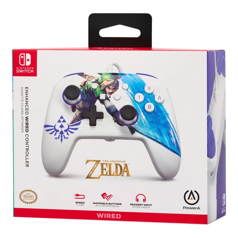 Manette de jeu filaire PowerA Enhanced Zelda Master Sword Attack